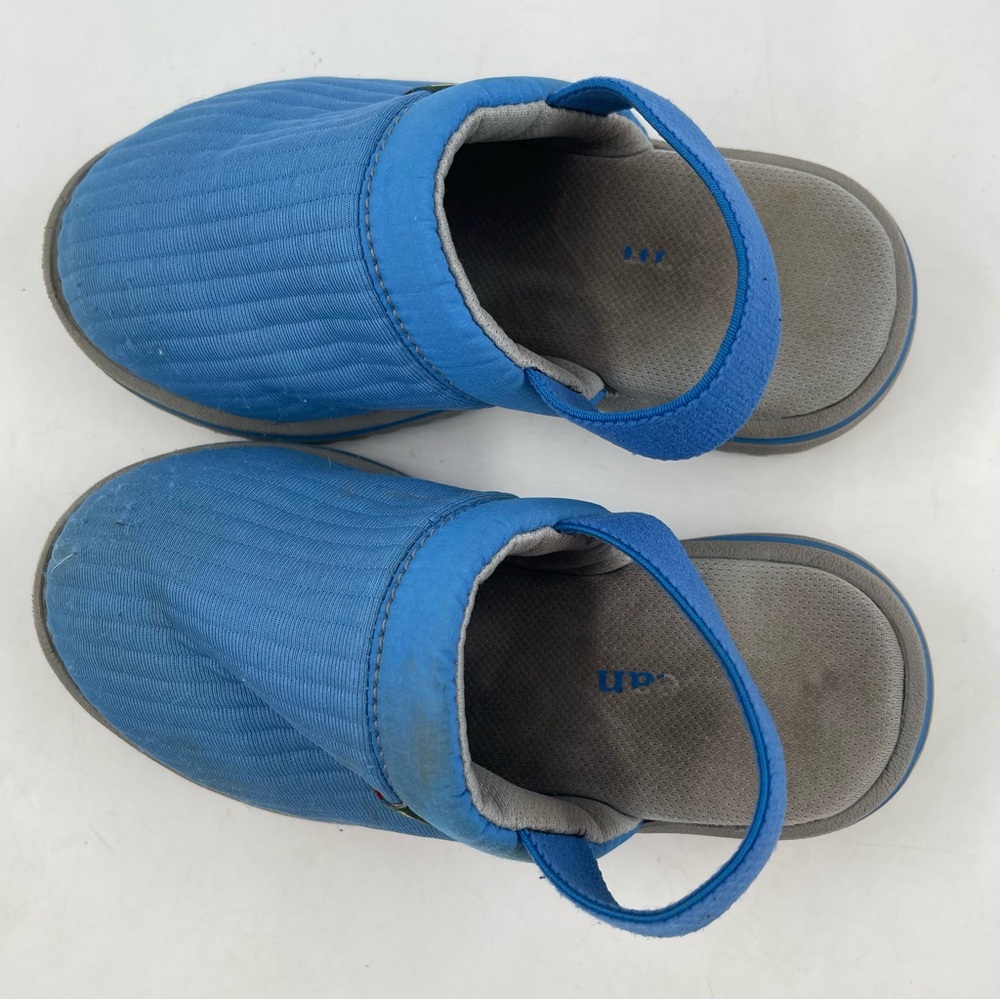 LL Bean Unisex Kids Blue Mule Slippers Sandals - Size 10/11 - Picture 5 of 11